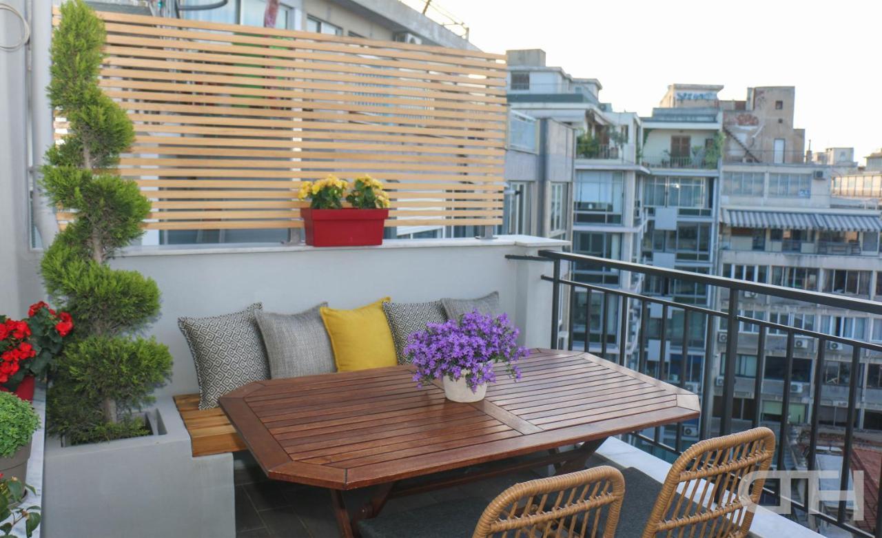 Luxury 80M2 Apartment With Balcony Downtown Thessaloniki Buitenkant foto