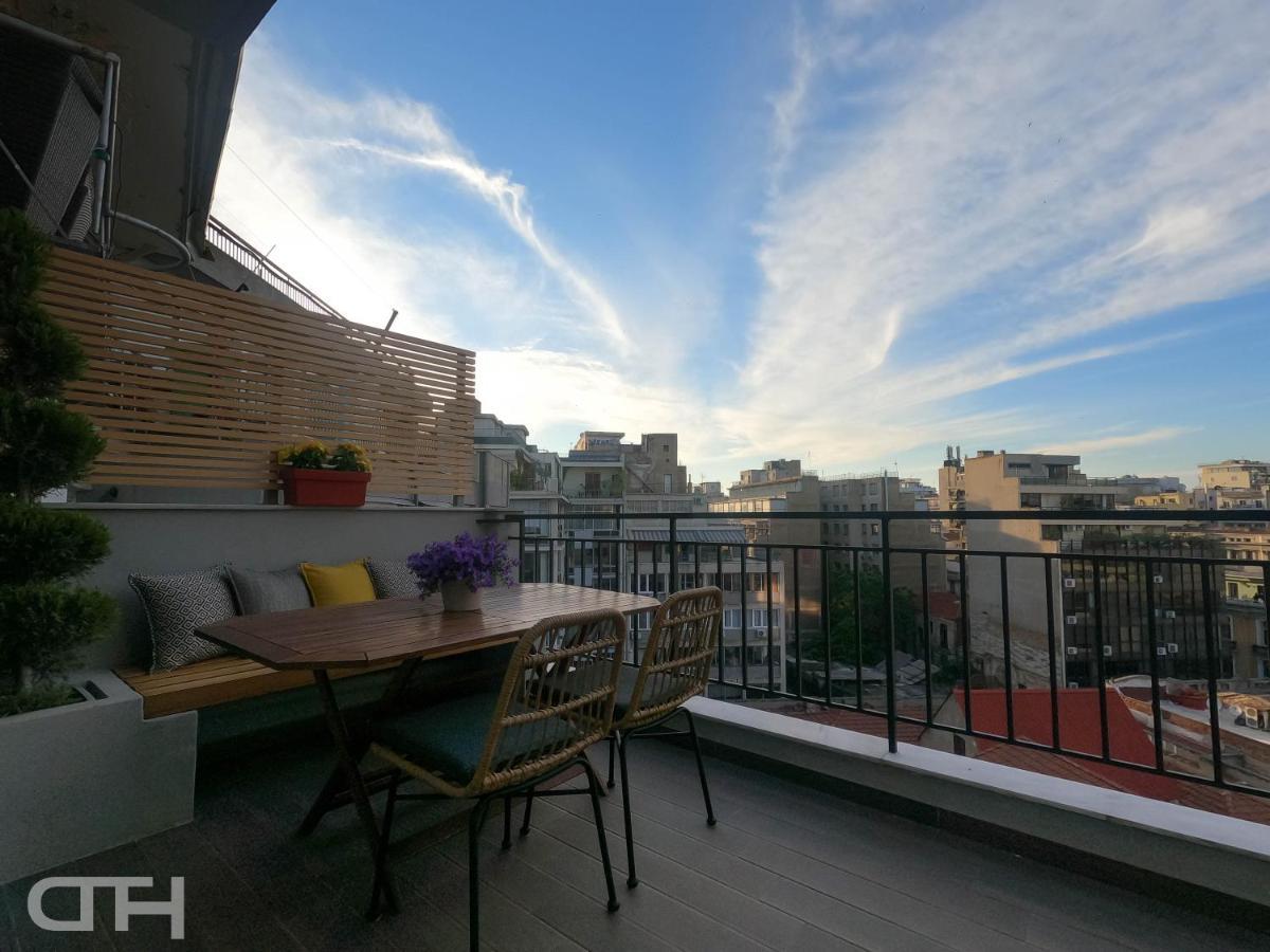 Luxury 80M2 Apartment With Balcony Downtown Thessaloniki Buitenkant foto